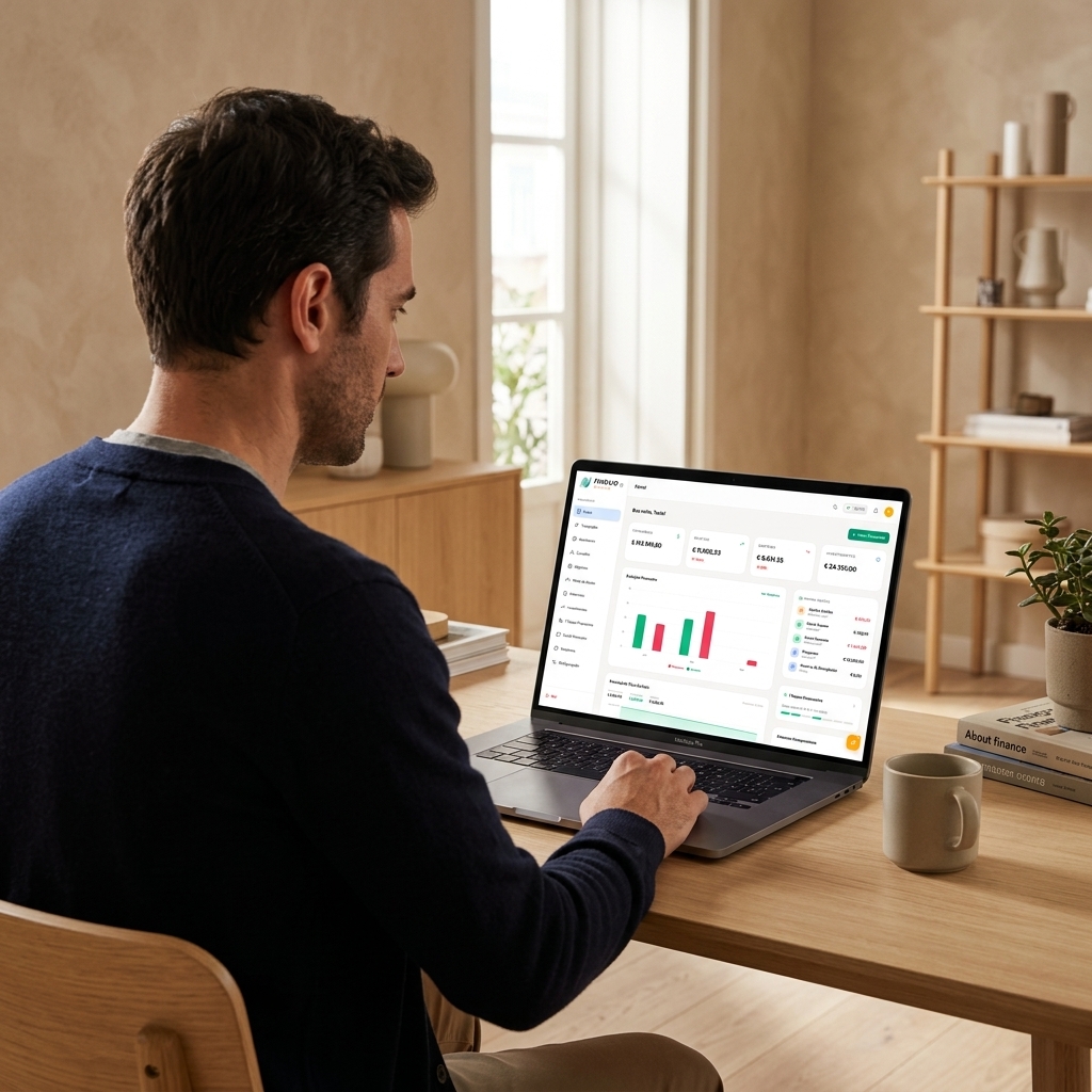 Pai a usar o FinDuo no MacBook